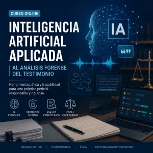 CURSO DE INTELIGENCIA ARTIFICIAL APLICADA AL ANÀLISIS FORENSE DEL TESTIMONIO